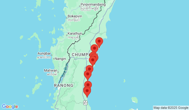 10 สุดยอดชายหาดทะเลชุมพร