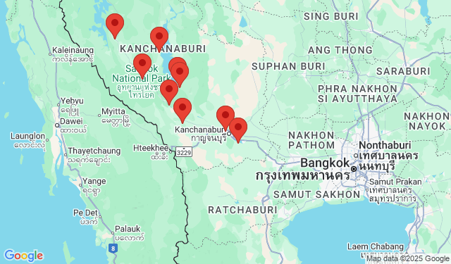 10 จุด กาญจนบุรี เมื่อยามฝนพรำ
