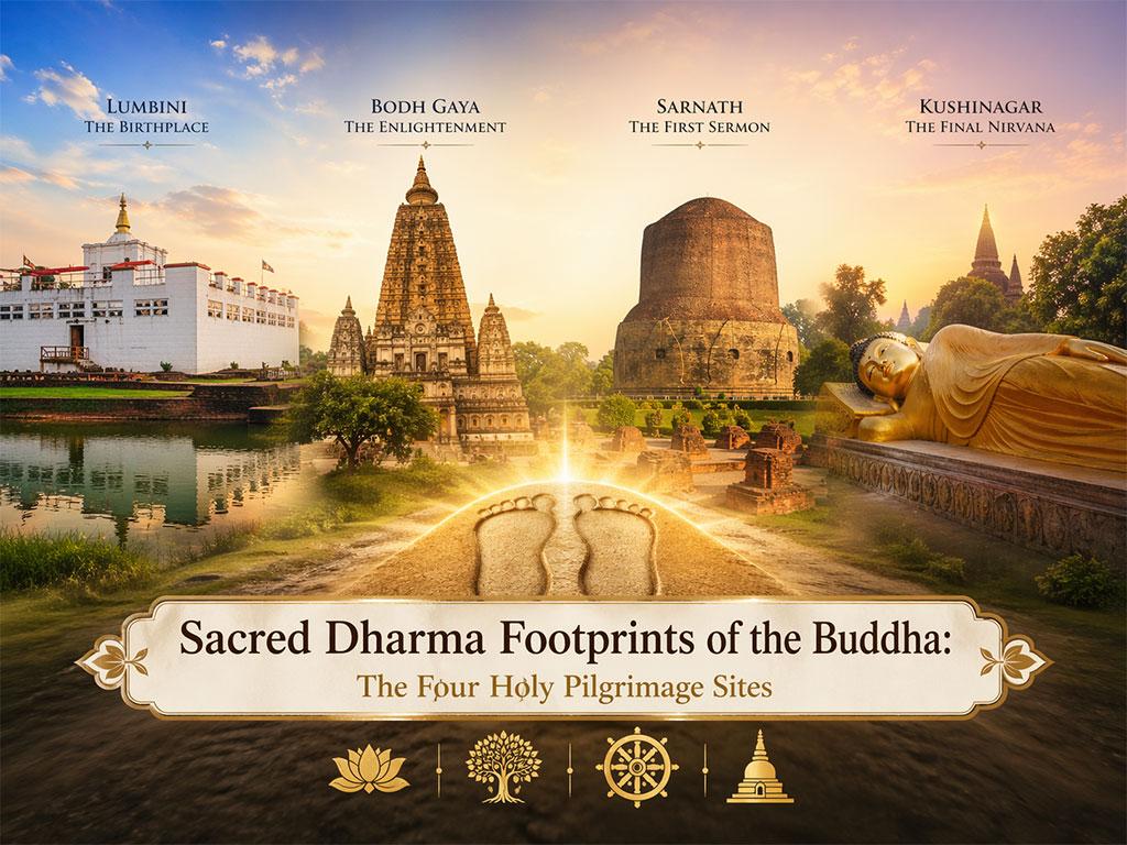 I quattro luoghi santi - Le tracce del Dharma del 